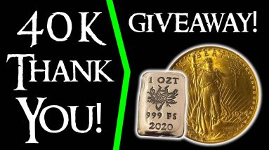 40K Subs Thank You and Saint Gaudens Double Eagle Giveaway!!!