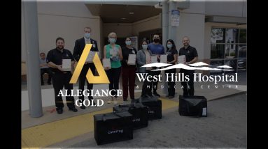 Allegiance Gold Gives Back To West Hills Hospital