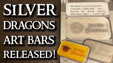 Silver Dragons Art Bars Released! Silver Art Collector Slabs & MK BARZ Collab.