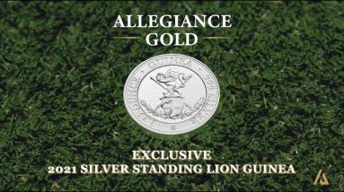 Exclusive Silver Standing Lion Guinea Coin - Allegiance Gold