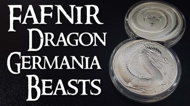 Fafnir Dragon Silver Round - Germania Beasts Collection