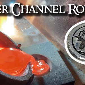 How I Make My Hand Poured Silver Channel Rounds