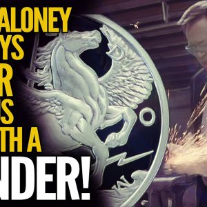 Mike Maloney Destroys Silver Pegasus Dies With A Grinder!