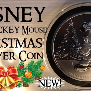 NEW! Disney Mickey Mouse Christmas Silver Coin